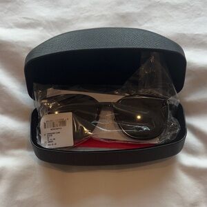 Salvatore Ferragamo Black Sunglasses with Red Box